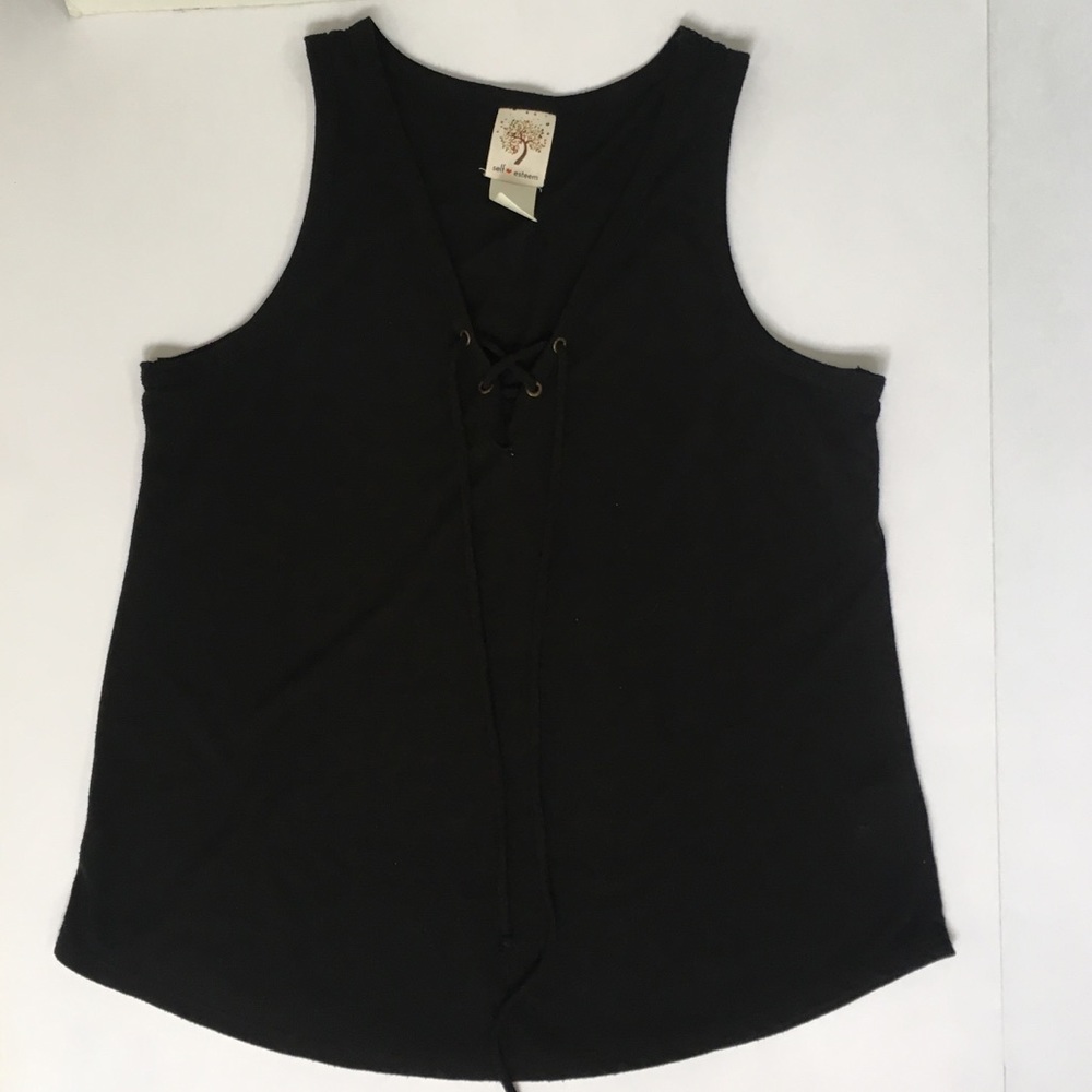 Black Flowy Tank Top